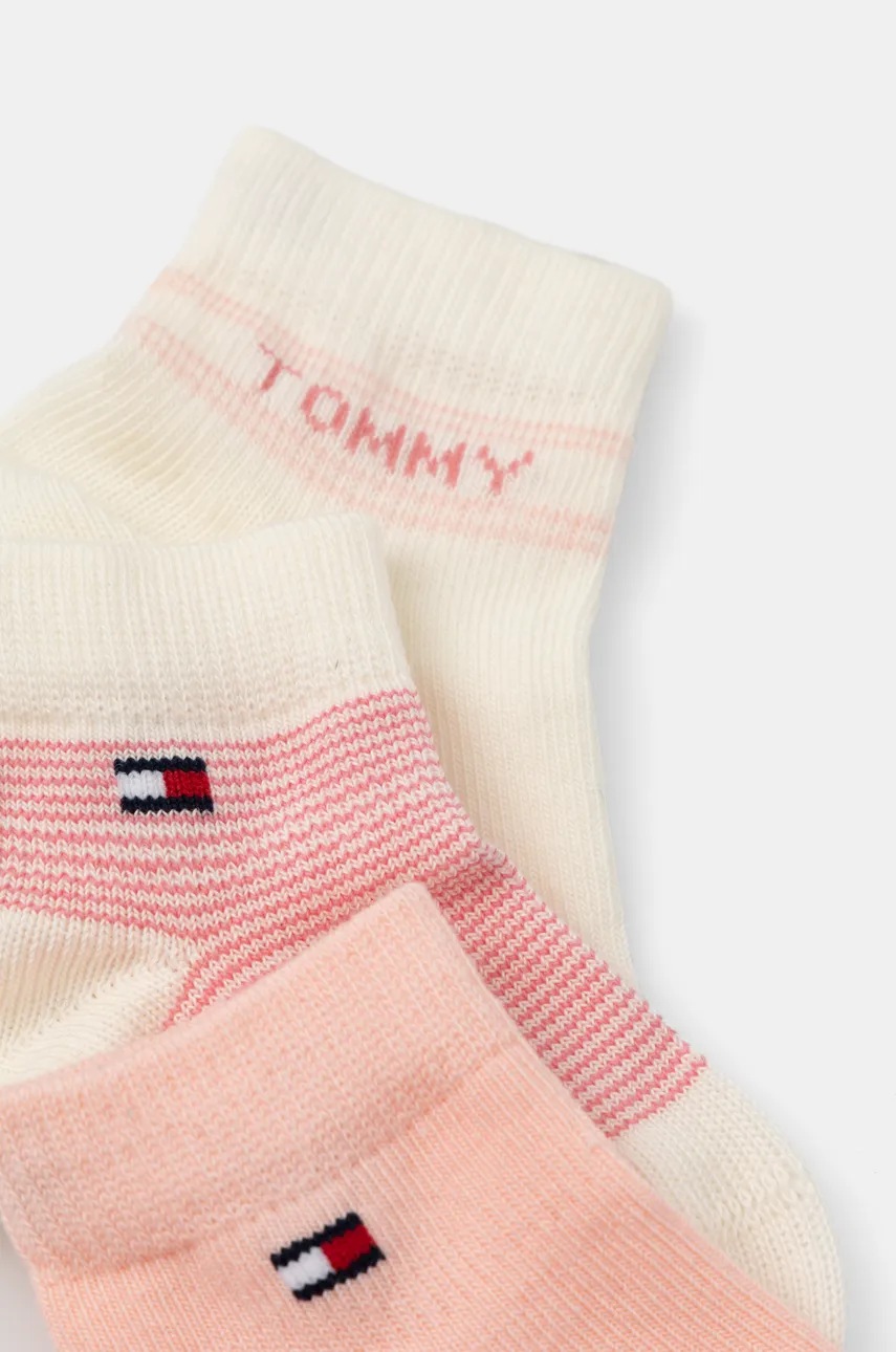 Шкарпетки для немовлят Tommy Hilfiger 3-pack колір помаранчевий 701232722