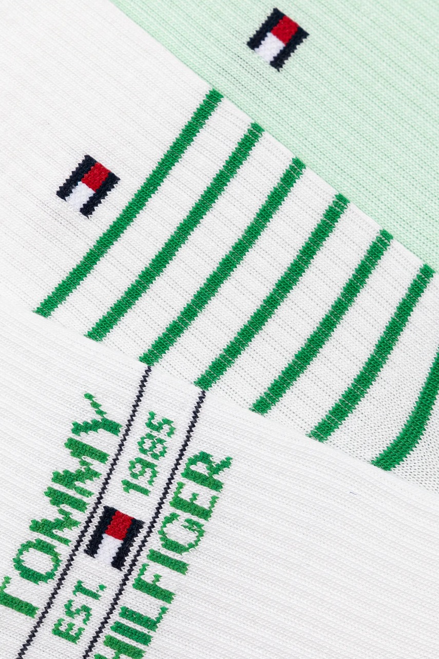 Дитячі шкарпетки Tommy Hilfiger 3-pack колір зелений 701232830