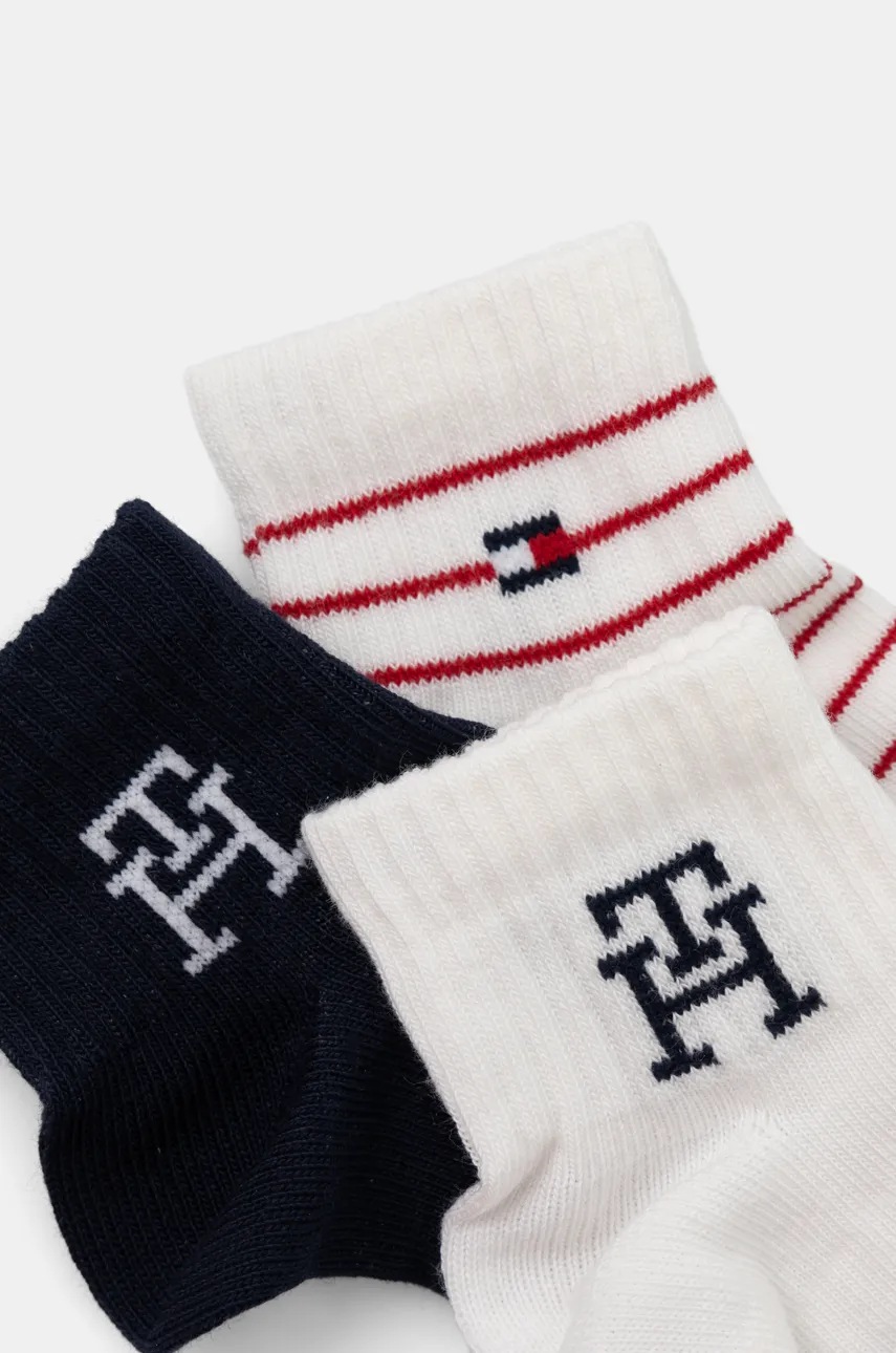 Шкарпетки для немовлят Tommy Hilfiger 3-pack колір синій 701232851