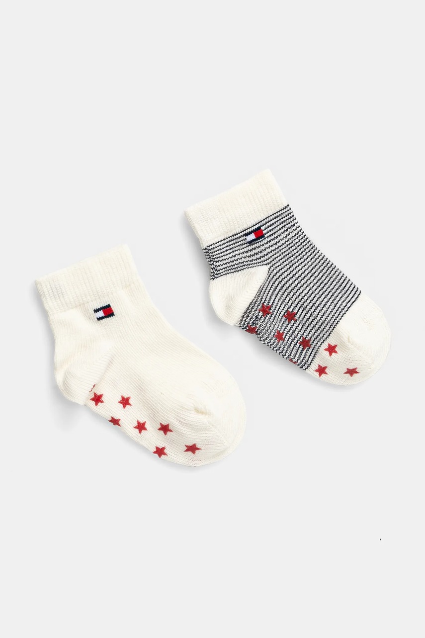 Дитячі шкарпетки Tommy Hilfiger 2-pack колір бежевий 701232853