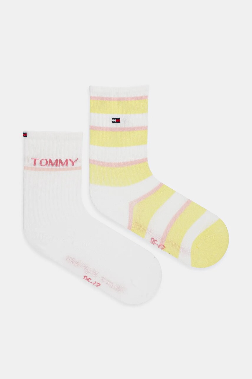 Levně Dětské ponožky Tommy Hilfiger 2-pack žlutá barva, 701232856