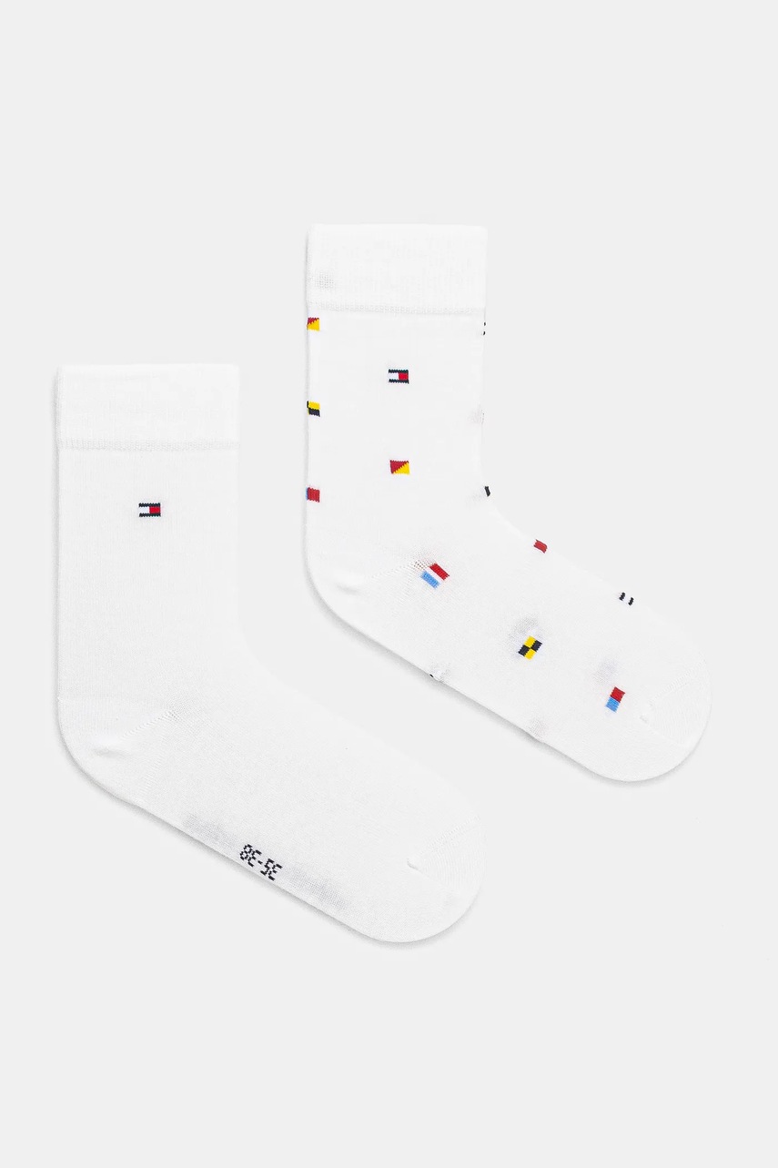 Levně Dětské ponožky Tommy Hilfiger 2-pack bílá barva, 701232857