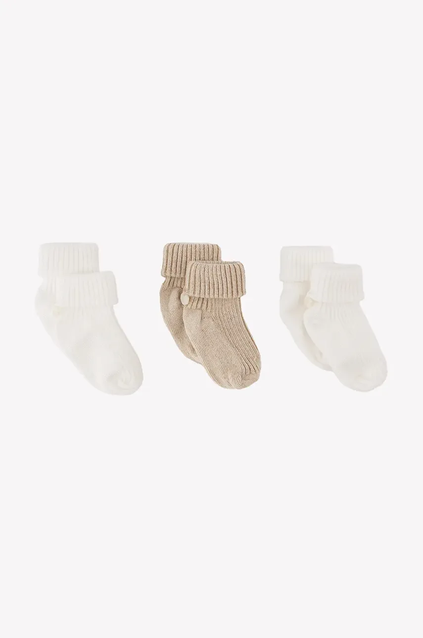 Tartine et Chocolat sosete copii 3-pack culoarea alb, CA99010