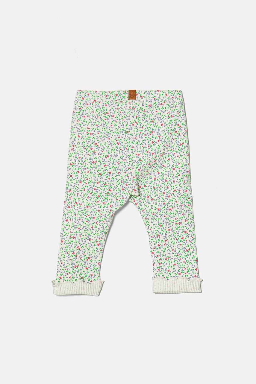 Леггинсы для младенцев United Colors of Benetton цвет белый с узором 3OBQAF02A Леггинсы для младенцев United Colors of Benetton цвет белый с узором 3OBQAF02A