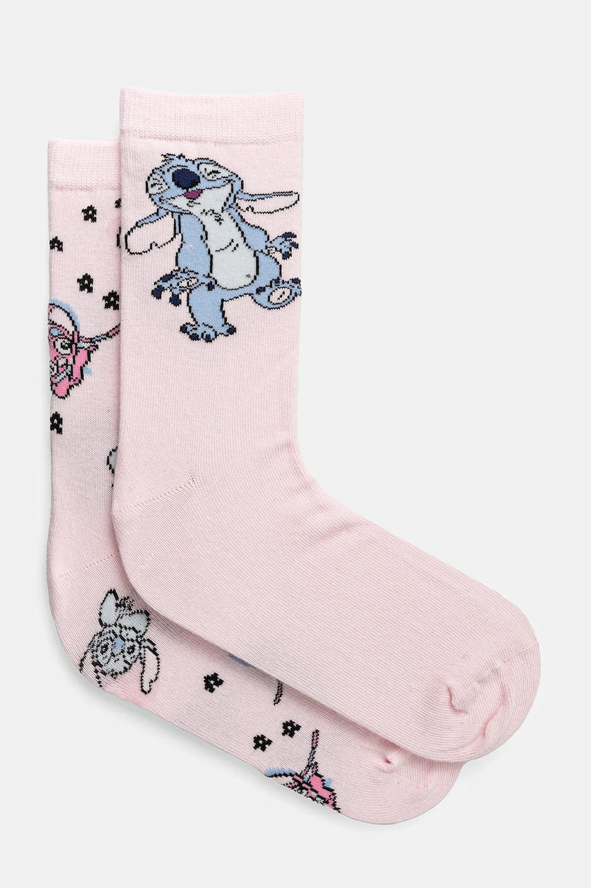 United Colors of Benetton sosete copii x Disney culoarea roz, 6AO307043 United Colors of Benetton sosete copii x Disney culoarea roz, 6AO307043