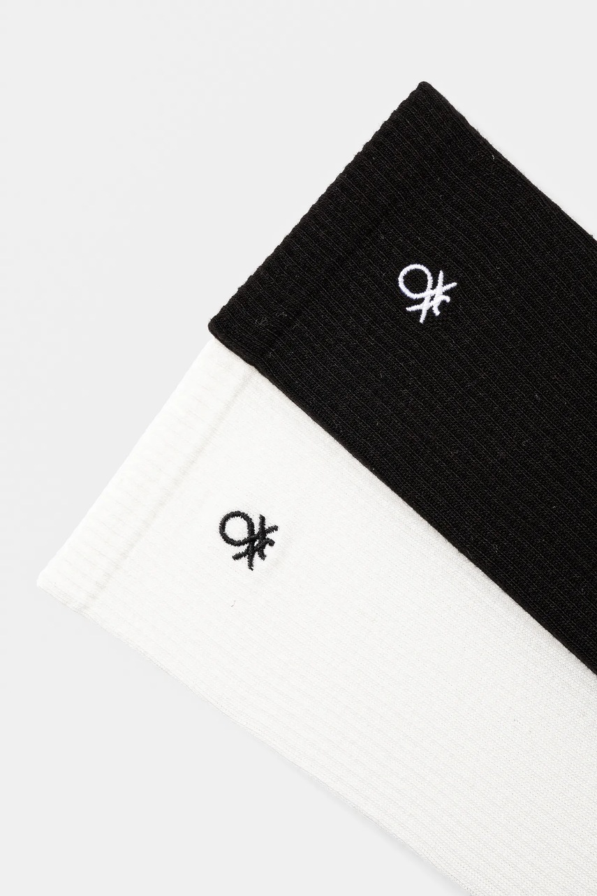 Дитячі шкарпетки United Colors of Benetton 2-pack колір чорний 6AO50702A в Рівному Дитячі шкарпетки United Colors of Benetton 2-pack колір чорний 6AO50702A в Рівному