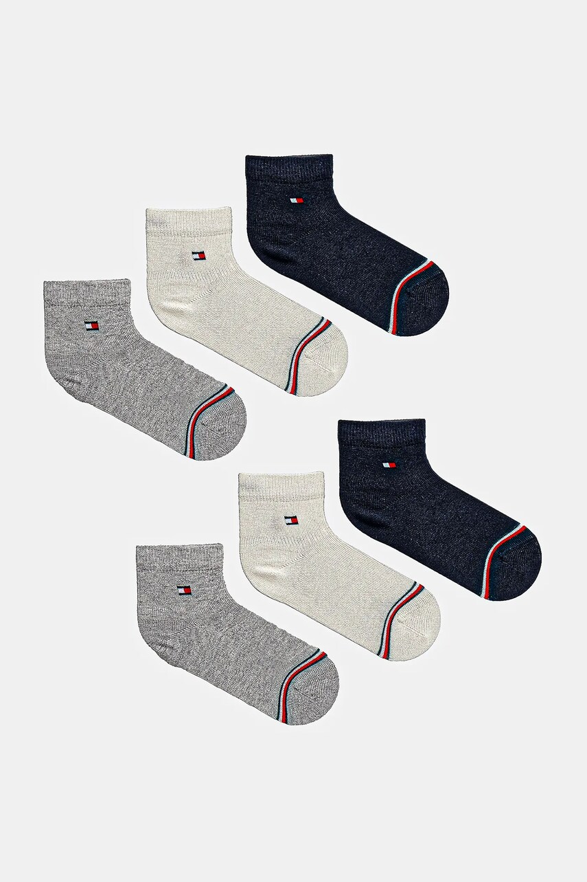 Levně Dětské ponožky Tommy Hilfiger 6-pack tmavomodrá barva, 701236349