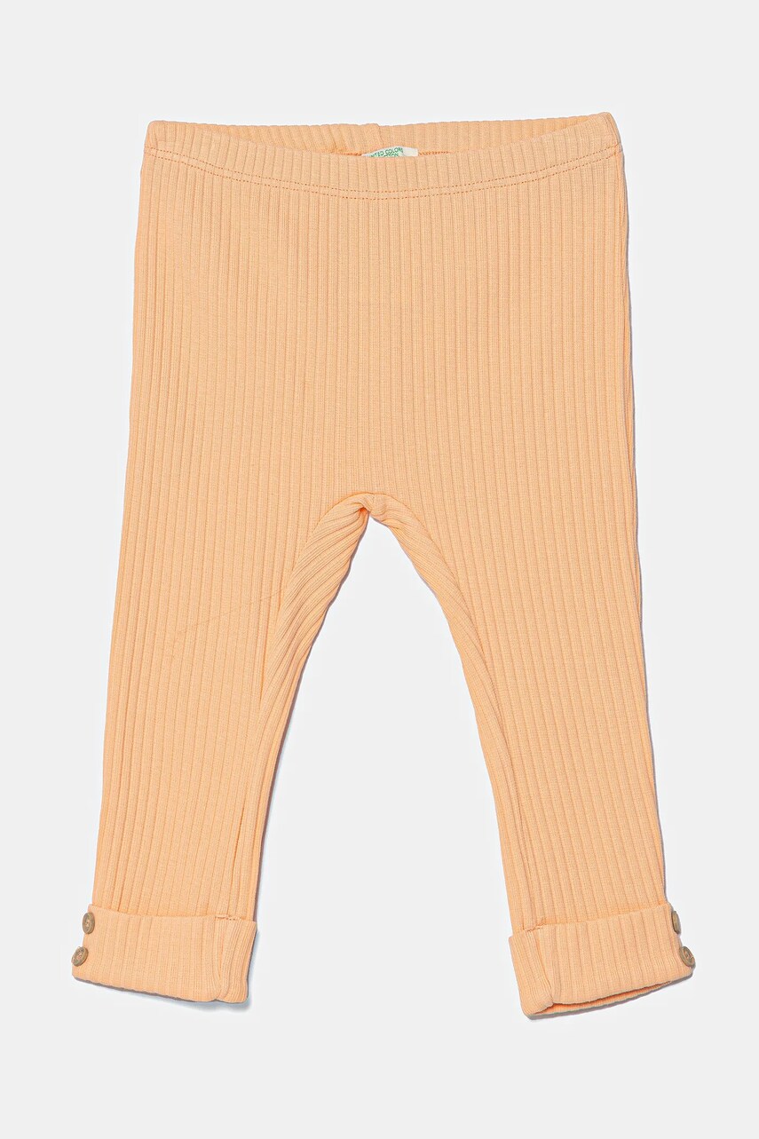 United Colors of Benetton leggins bebe culoarea portocaliu, uni, 3F1AAF026