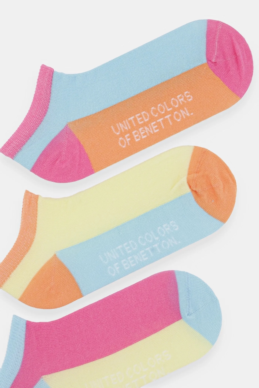 Шкарпетки United Colors of Benetton 3-pack колір помаранчевий 6AO507044 в Рівному Шкарпетки United Colors of Benetton 3-pack колір помаранчевий 6AO507044 в Рівному