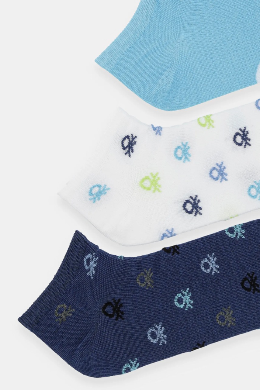 Шкарпетки United Colors of Benetton 3-pack колір бірюзовий 6AO507044