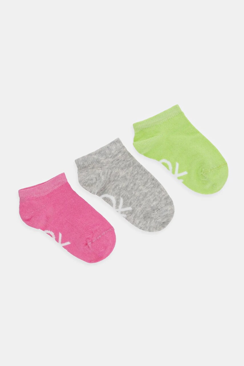United Colors of Benetton sosete 3-pack culoarea verde, 6AO507044