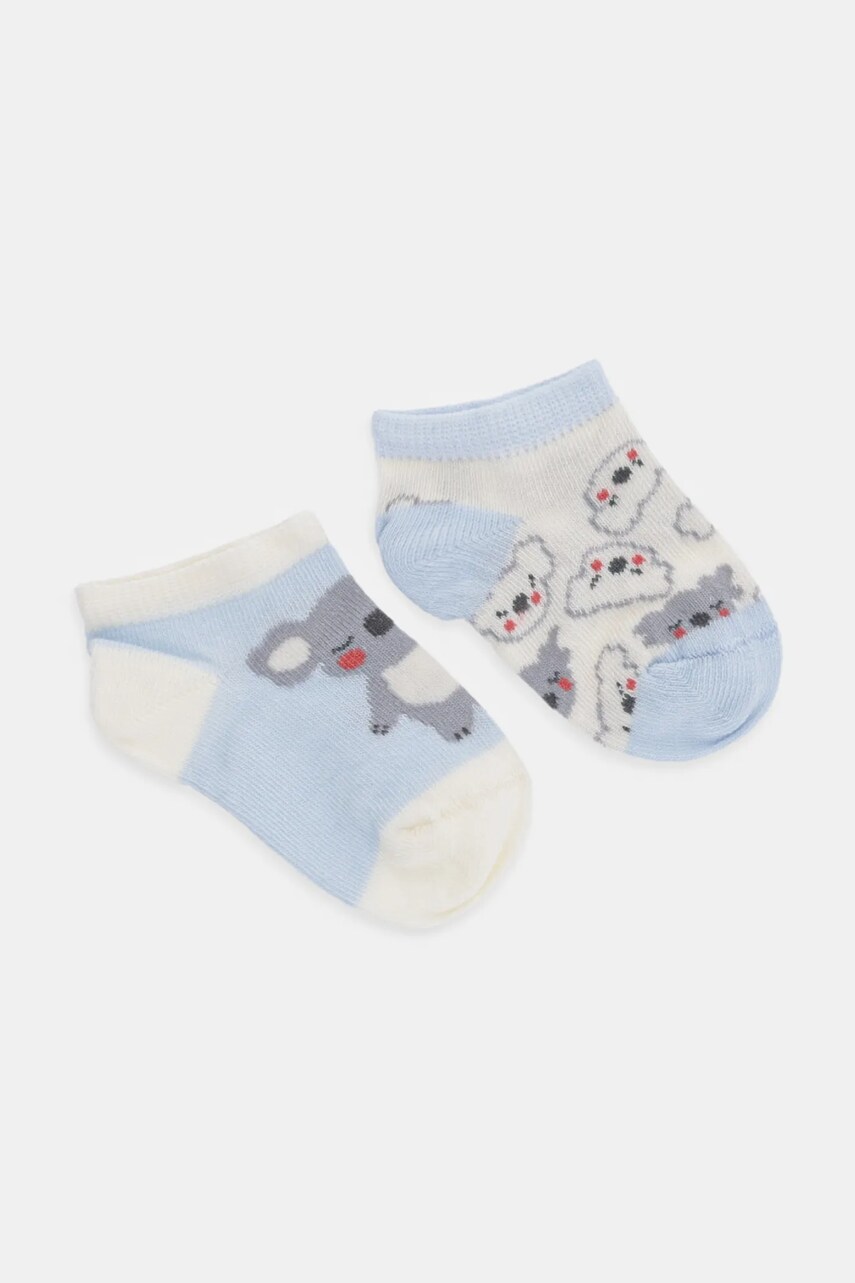 Levně Ponožky United Colors of Benetton 2-pack modrá barva, 6AO50703X