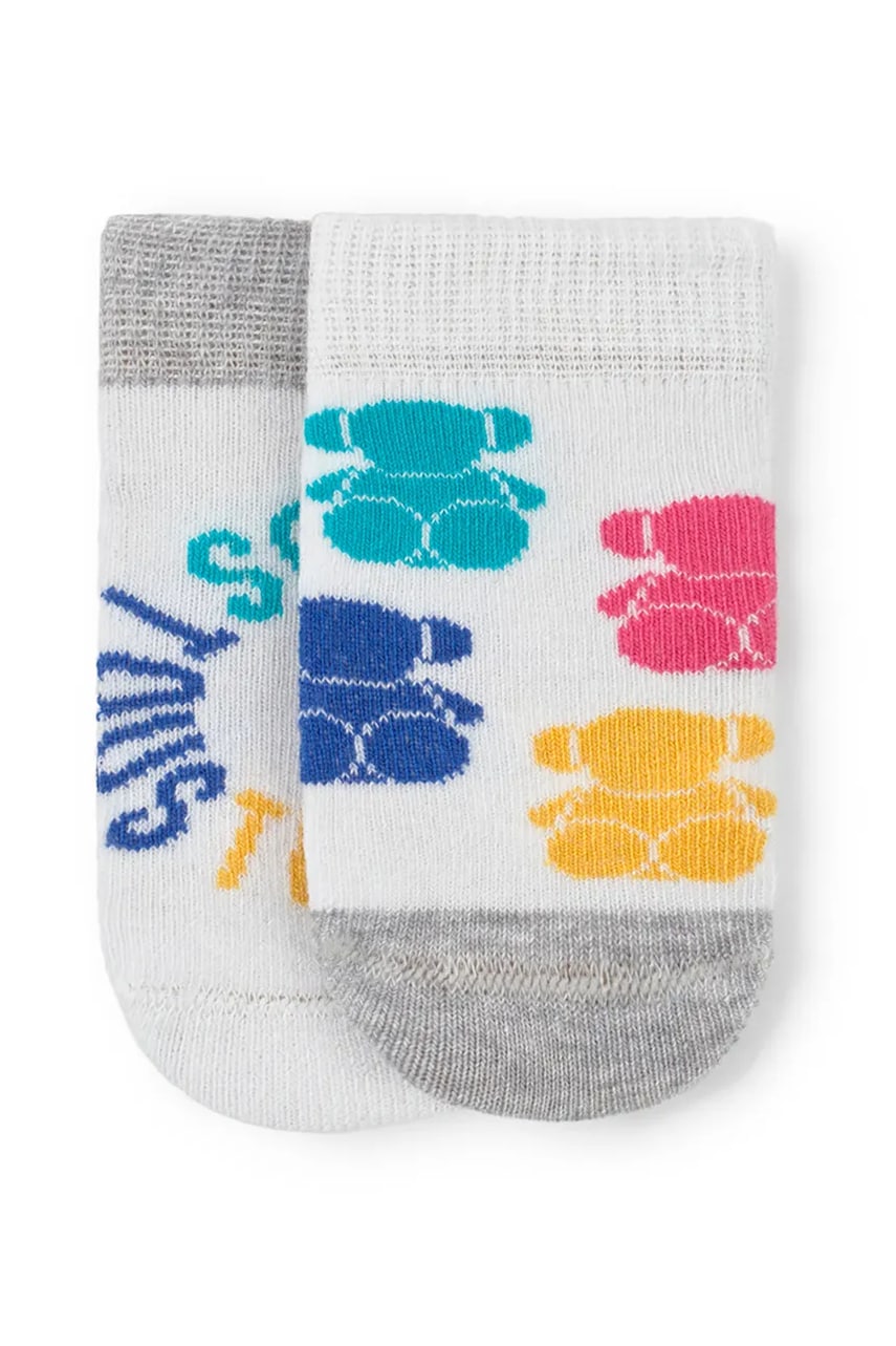 Tous sosete copii SSocks 2-pack culoarea alb, SSocks.2204
