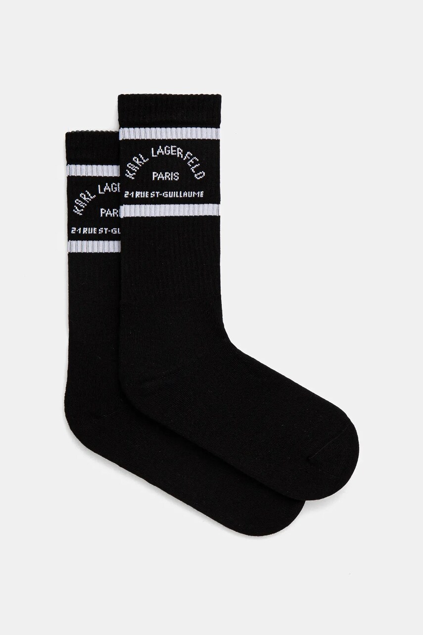 Karl Lagerfeld sosete barbati, culoarea negru, 551101.805517