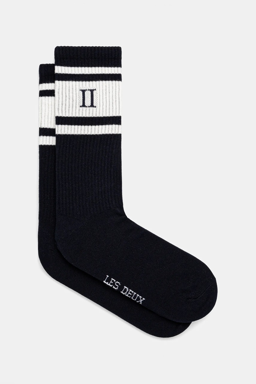Les Deux șosete 2-pack bărbați, culoarea bleumarin, LDM950006