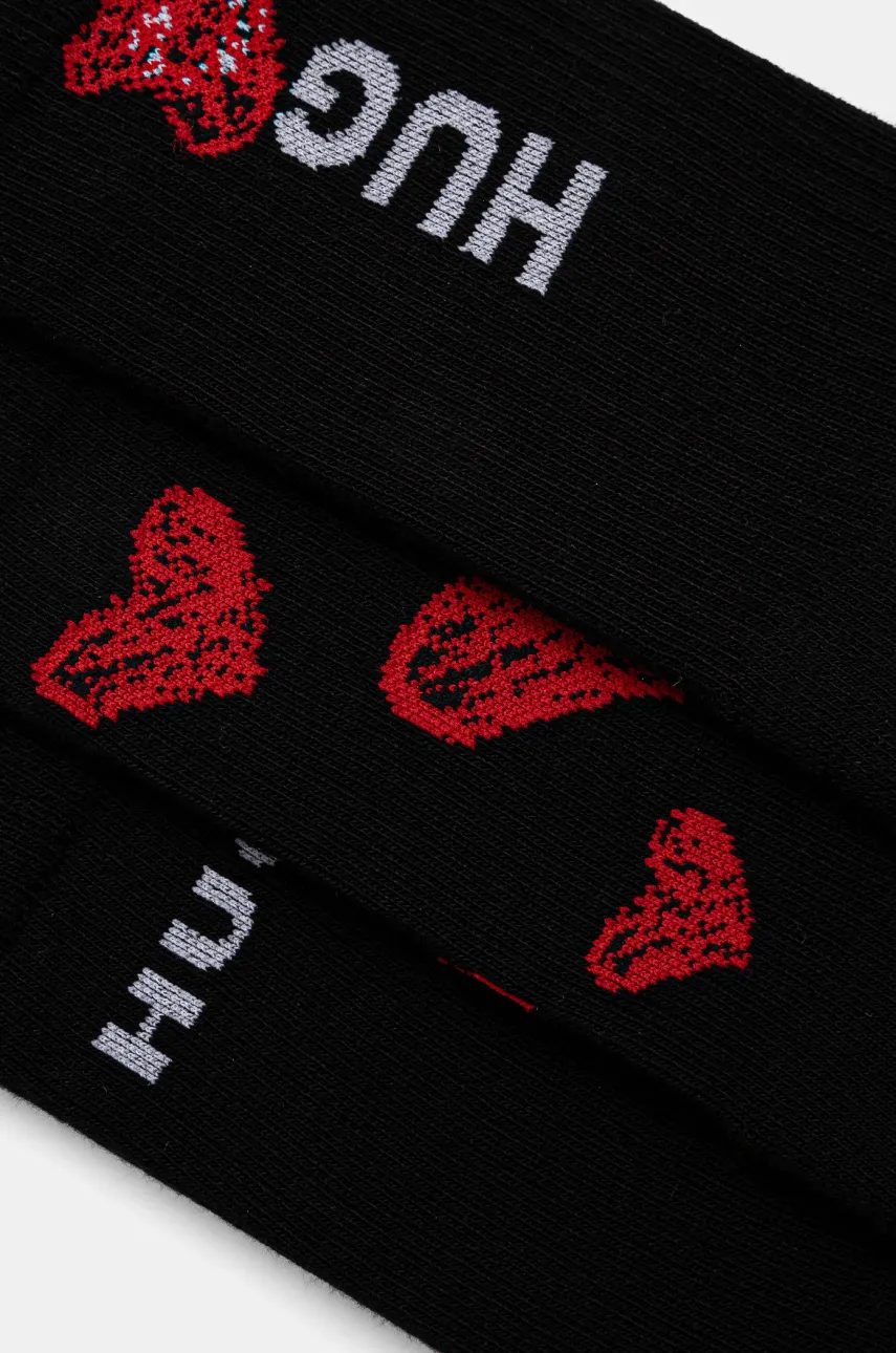 Носки HUGO 3 шт мужские цвет чёрный 50531501 Носки HUGO 3 шт мужские цвет чёрный 50531501