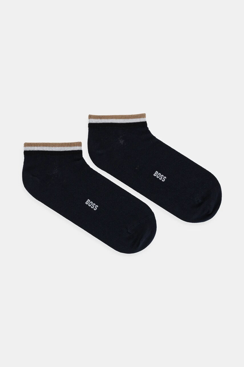 BOSS sosete 2-pack barbati, culoarea albastru marin, 50503506 BOSS sosete 2-pack barbati, culoarea albastru marin, 50503506