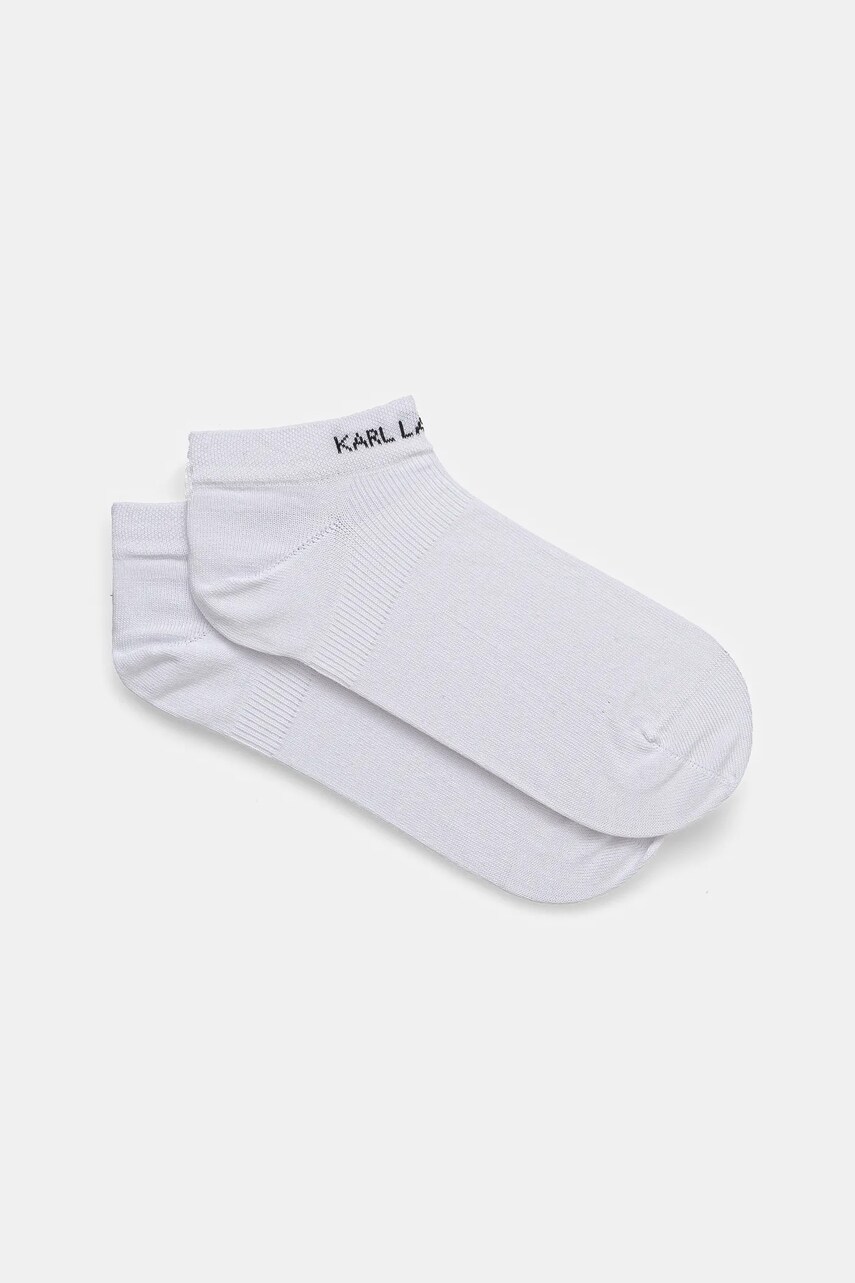 Karl Lagerfeld sosete barbati, culoarea alb, 552102.805505