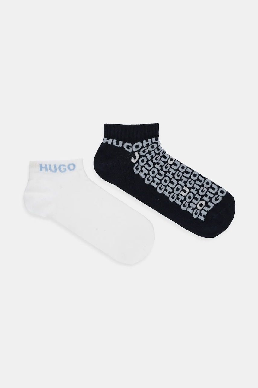 HUGO sosete 2-pack barbati, culoarea albastru marin, 50520998