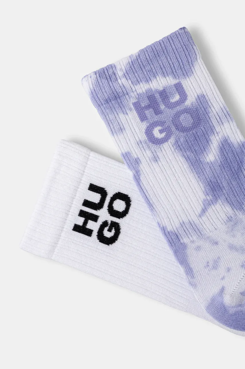 Носки HUGO 2 шт мужские цвет белый 50537570 Носки HUGO 2 шт мужские цвет белый 50537570