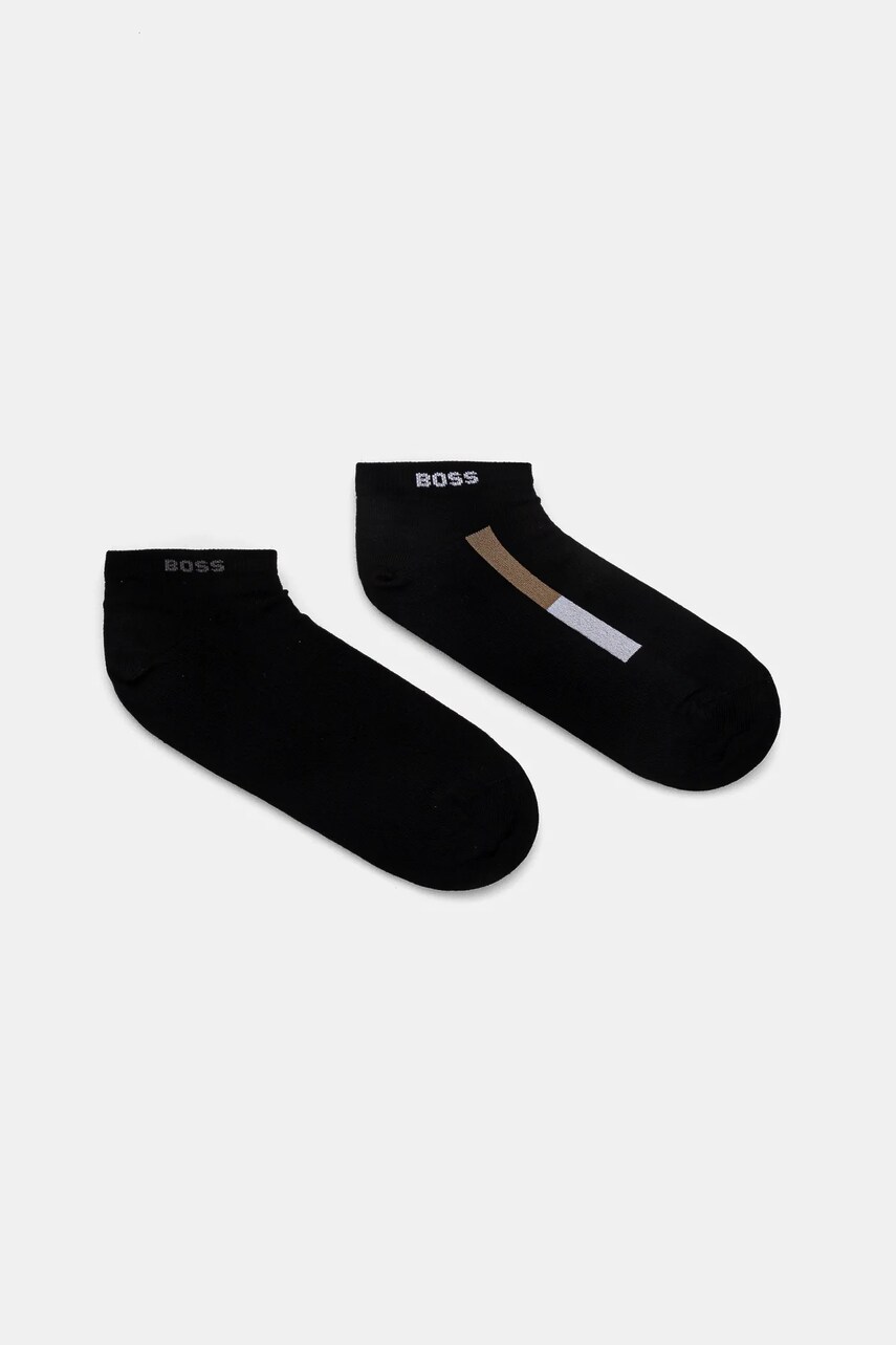 BOSS sosete 2-pack barbati, culoarea negru, 50537545