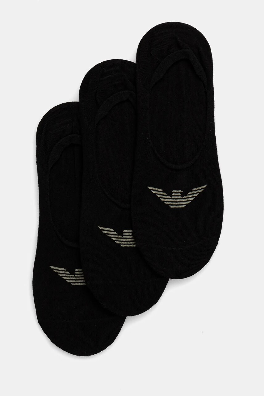Emporio Armani Underwear sosete barbati, culoarea negru, EM000548 AF12271