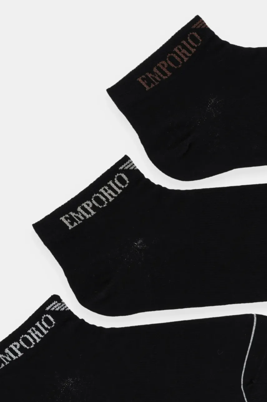 Носки Emporio Armani Underwear 3 шт мужские цвет чёрный EM000550 AF12276 Носки Emporio Armani Underwear 3 шт мужские цвет чёрный EM000550 AF12276