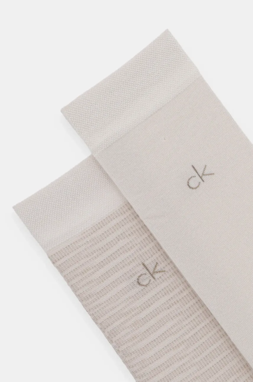 Носки Calvin Klein 2 шт мужские цвет бежевый 701231365 Носки Calvin Klein 2 шт мужские цвет бежевый 701231365