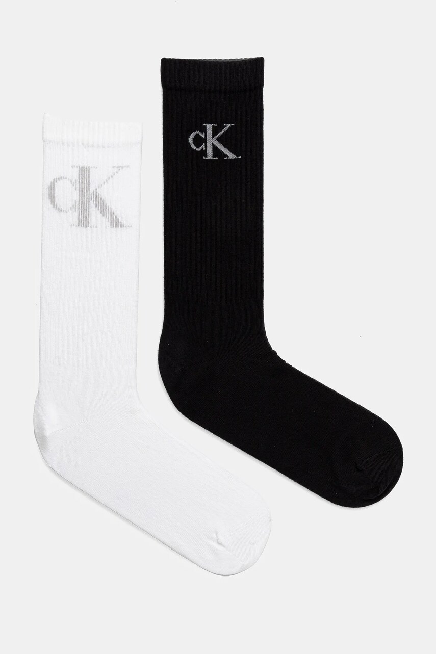 

Чорапи Calvin Klein Jeans (2 чифта) в бяло 701231387, Бял
