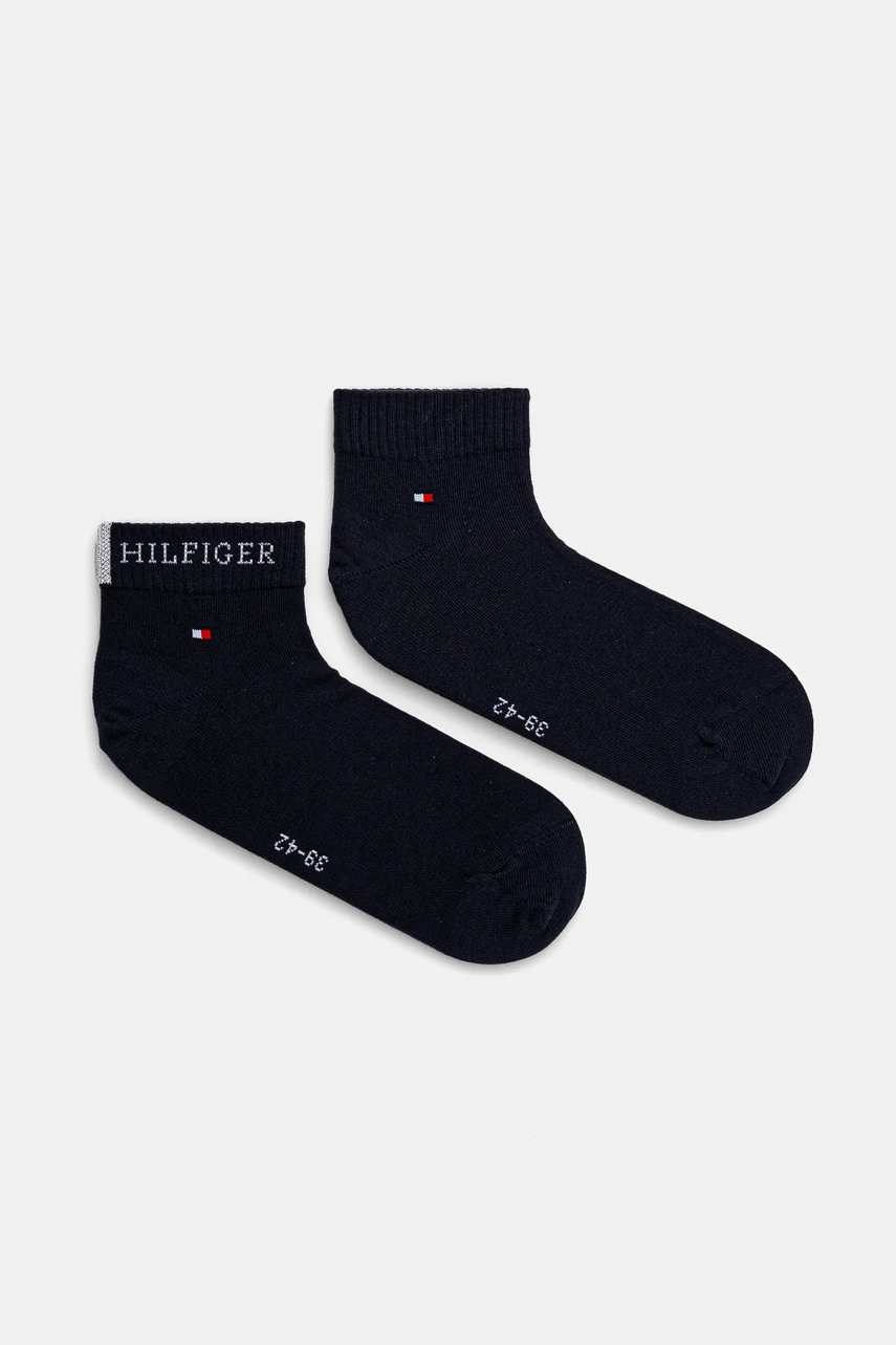 Levně Ponožky Tommy Hilfiger 2-pack pánské, tmavomodrá barva, 701232466