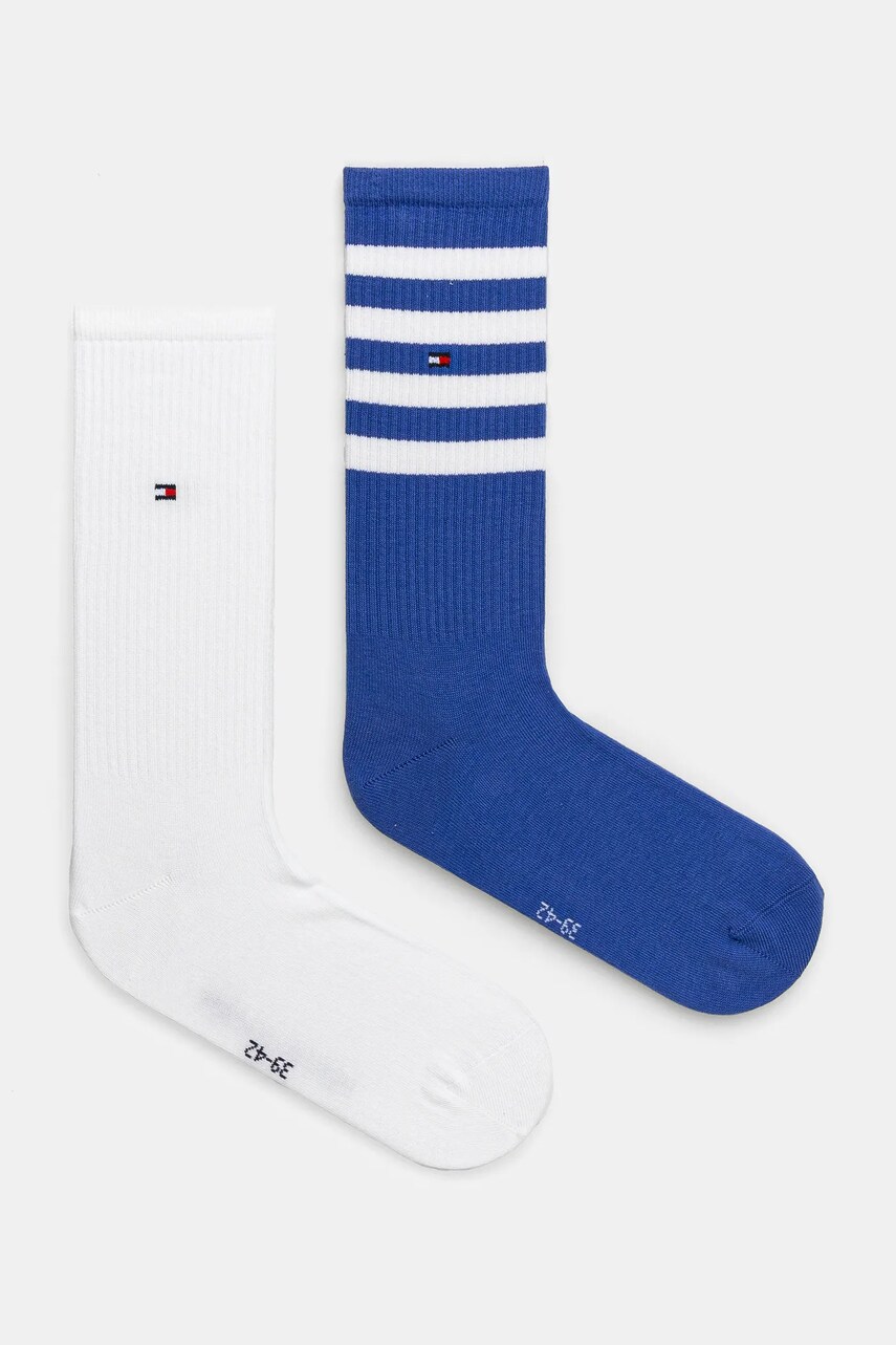 Levně Ponožky Tommy Hilfiger 2-pack pánské, modrá barva, 701232594