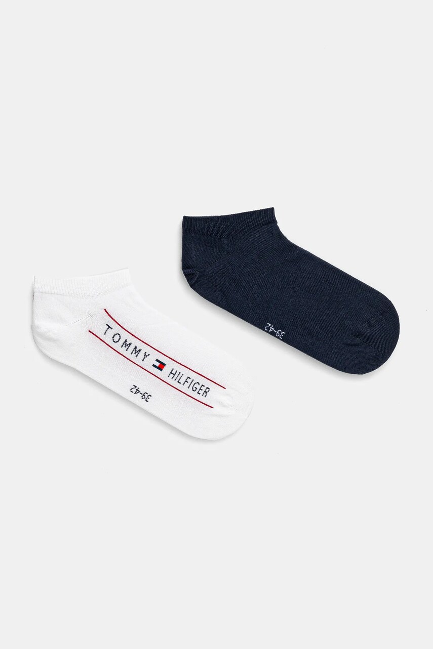 Levně Ponožky Tommy Hilfiger 2-pack pánské, bílá barva, 701232933