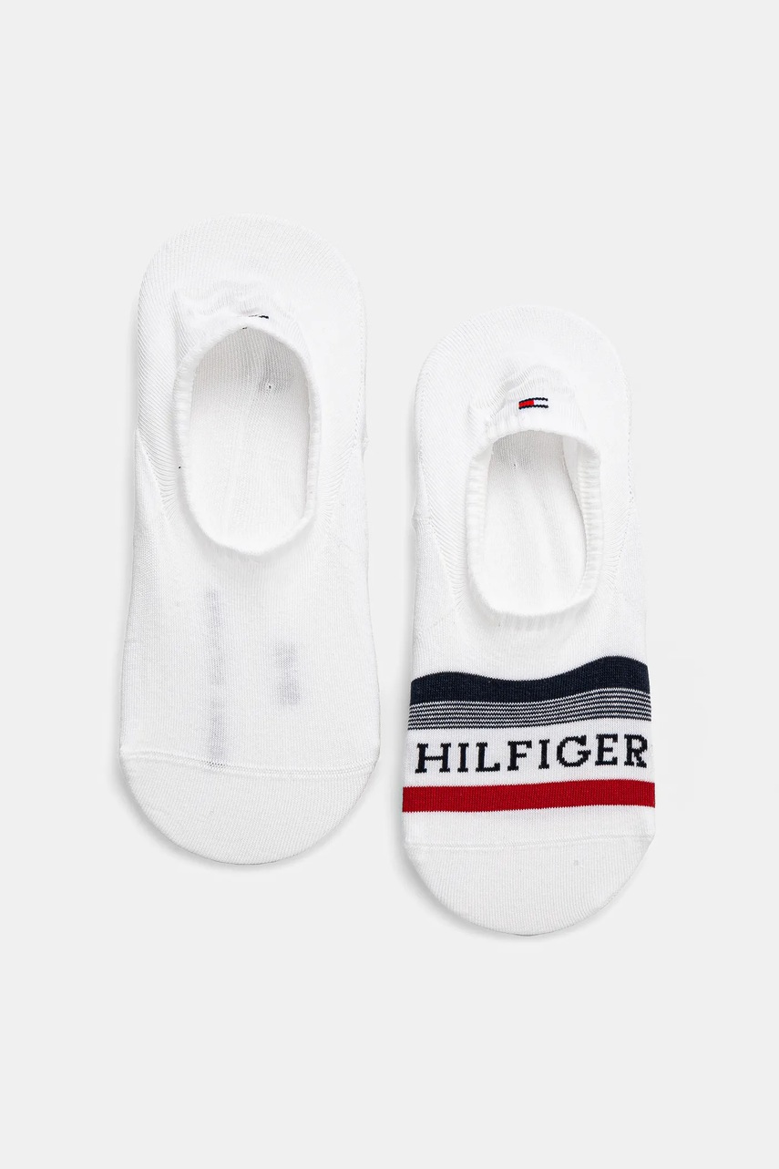 Levně Ponožky Tommy Hilfiger 2-pack pánské, bílá barva, 701232938
