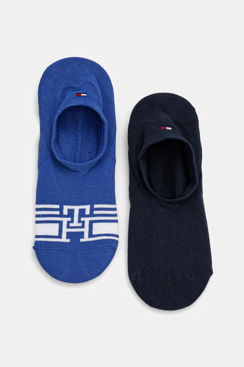 Levně Ponožky Tommy Hilfiger 2-pack pánské, modrá barva, 701232940