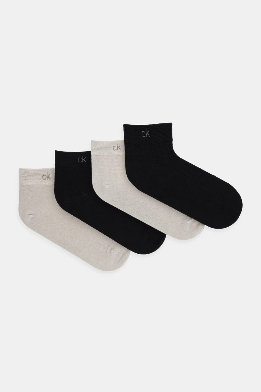 Levně Ponožky Calvin Klein pánské, černá barva, 701235861