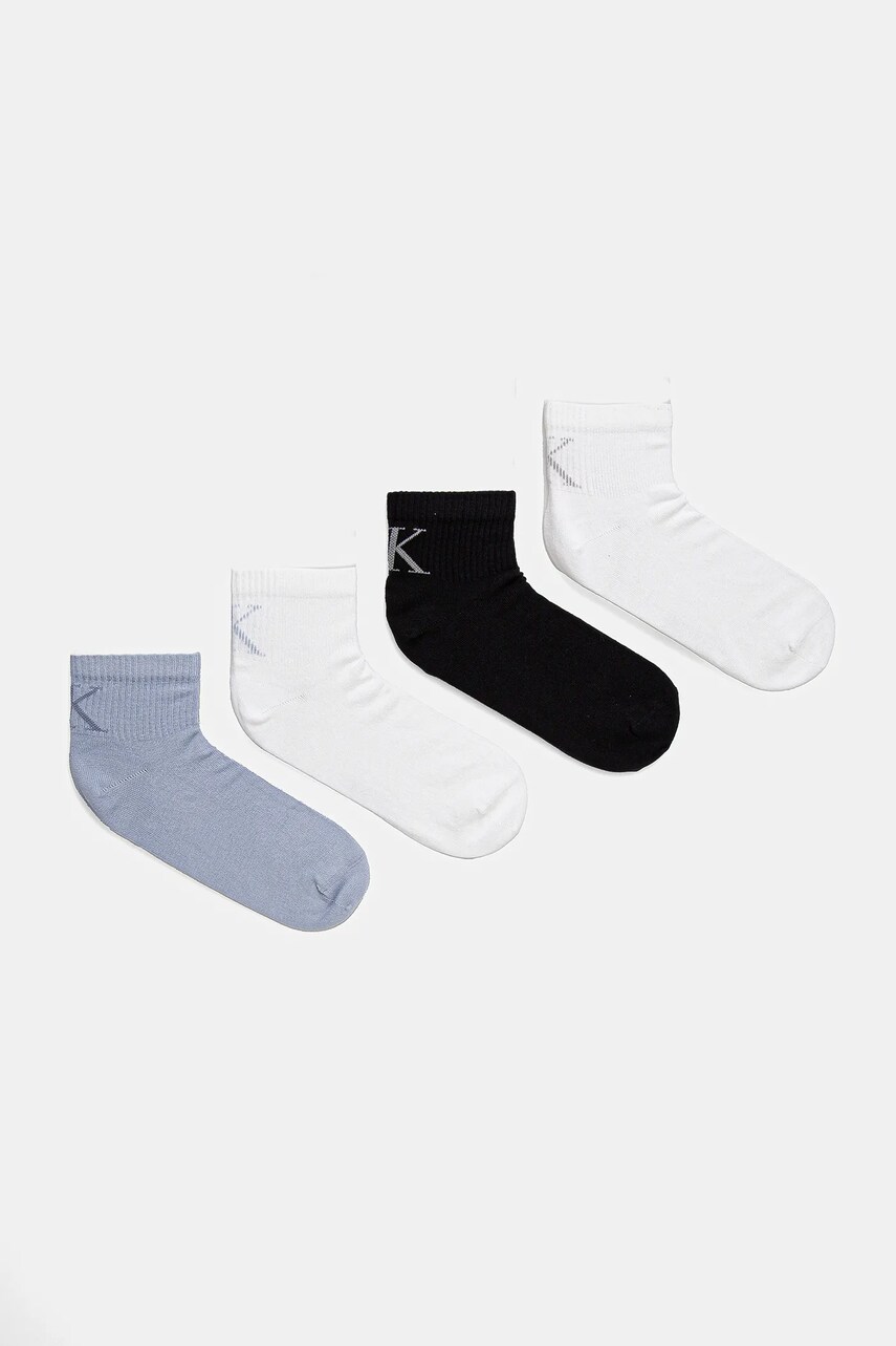 Levně Ponožky Calvin Klein Jeans pánské, bílá barva, 701235866