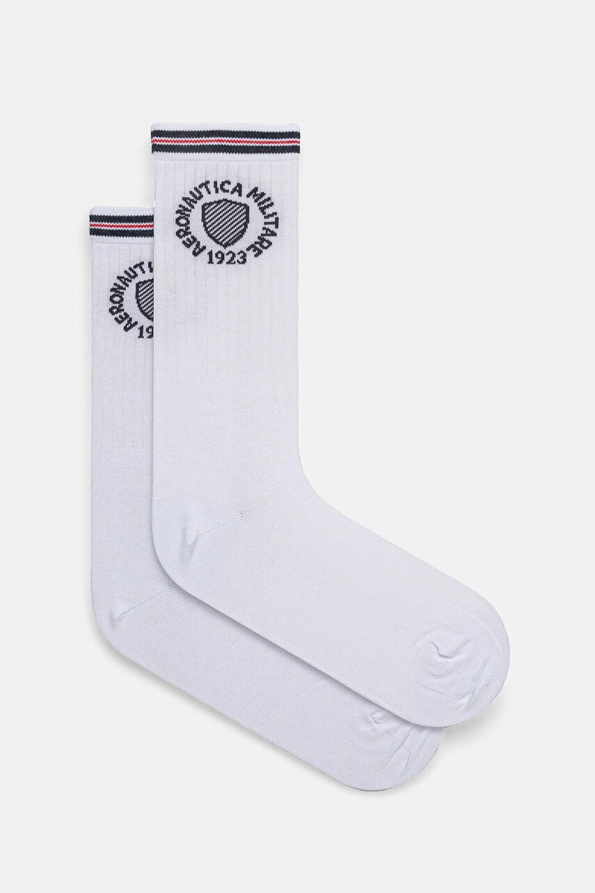 Aeronautica Militare sosete barbati, culoarea alb, CZ015DL561