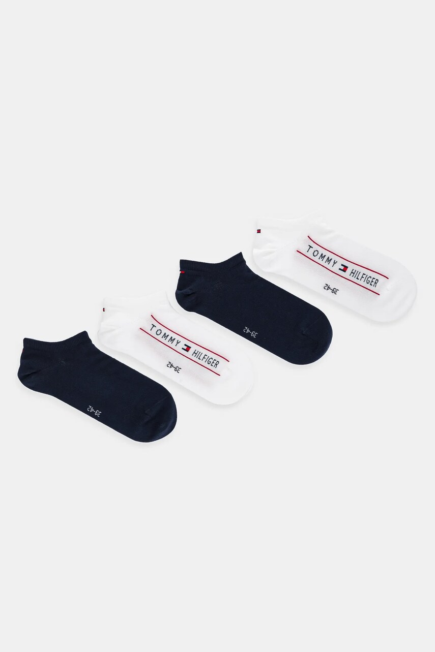 Levně Ponožky Tommy Hilfiger pánské, bílá barva, 701235880