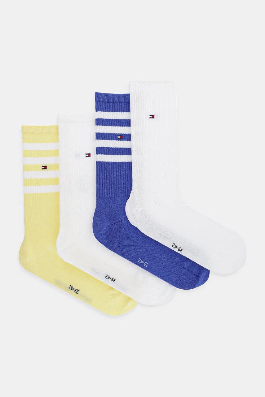 Levně Ponožky Tommy Hilfiger 4-pack pánské, modrá barva, 701235883