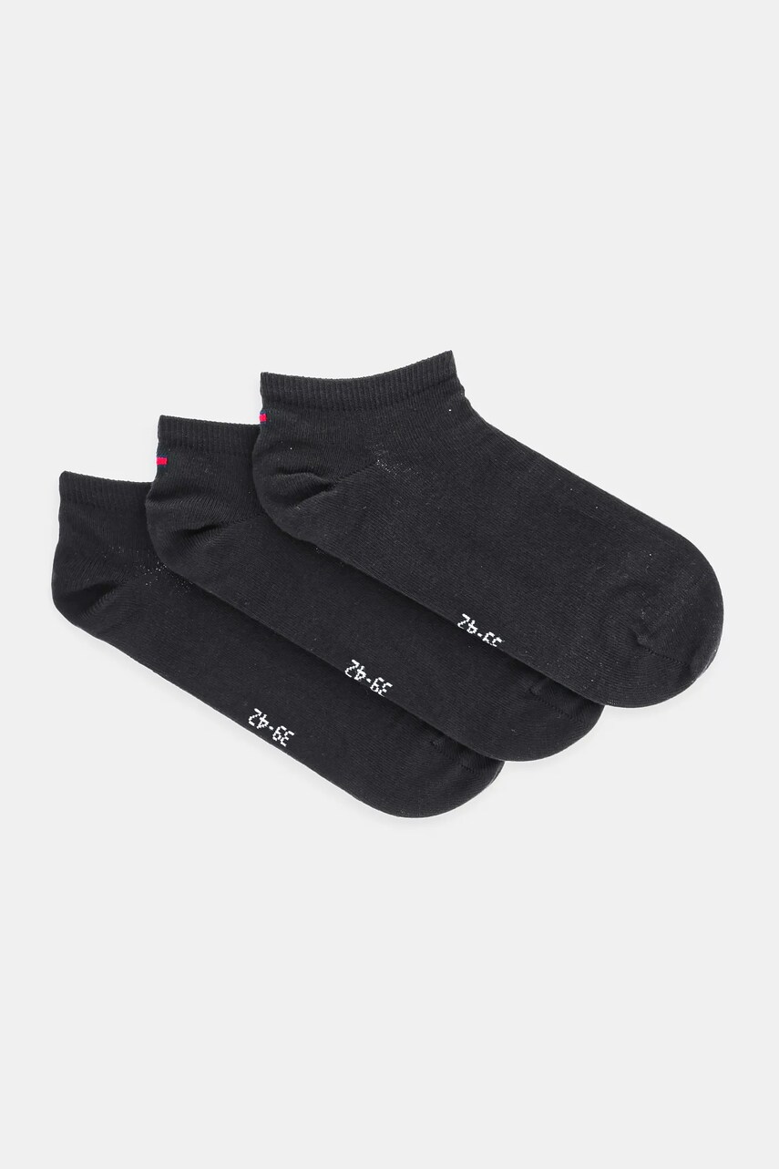 Levně Ponožky Tommy Hilfiger pánské, černá barva, 701233827
