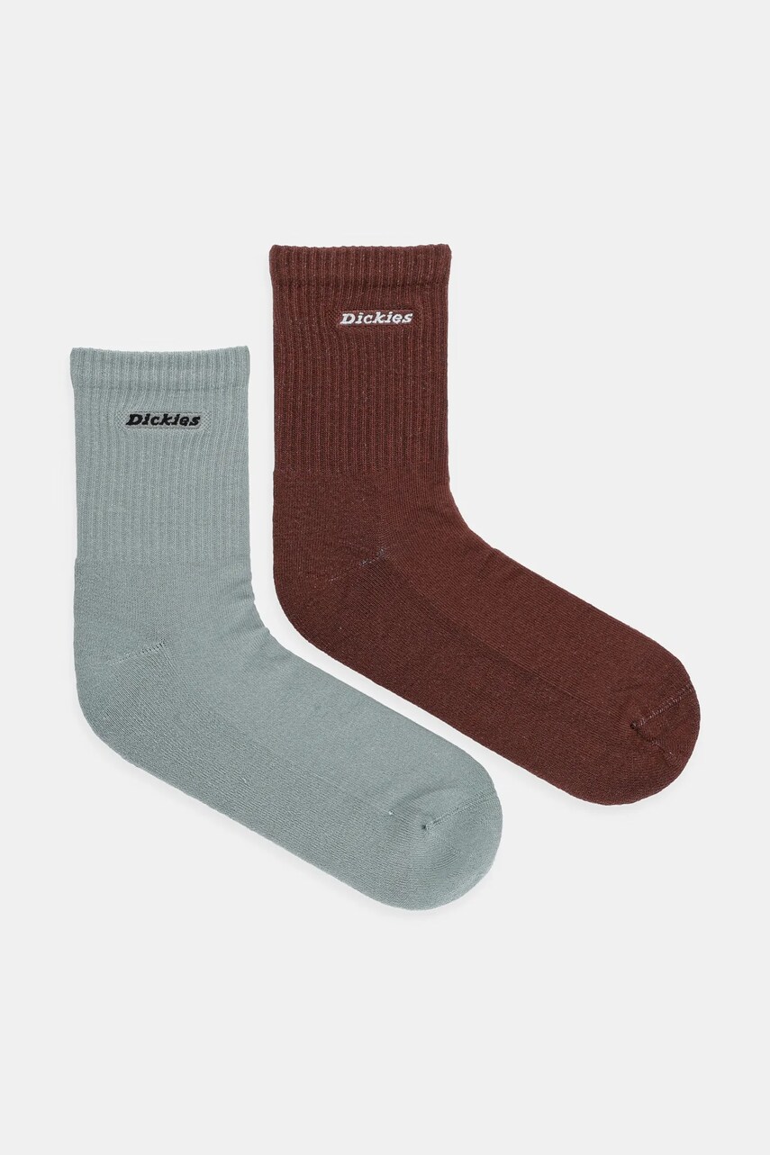 Levně Ponožky Dickies 2-pack pánské, hnědá barva, DK0A4XJYK471