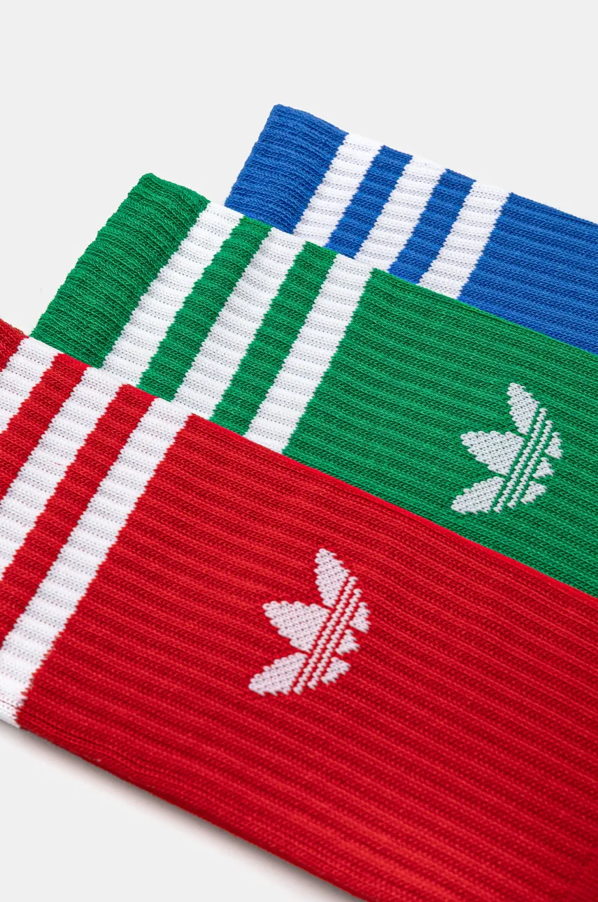 Носки adidas Originals 3 шт цвет белый JJ1985 Носки adidas Originals 3 шт цвет белый JJ1985