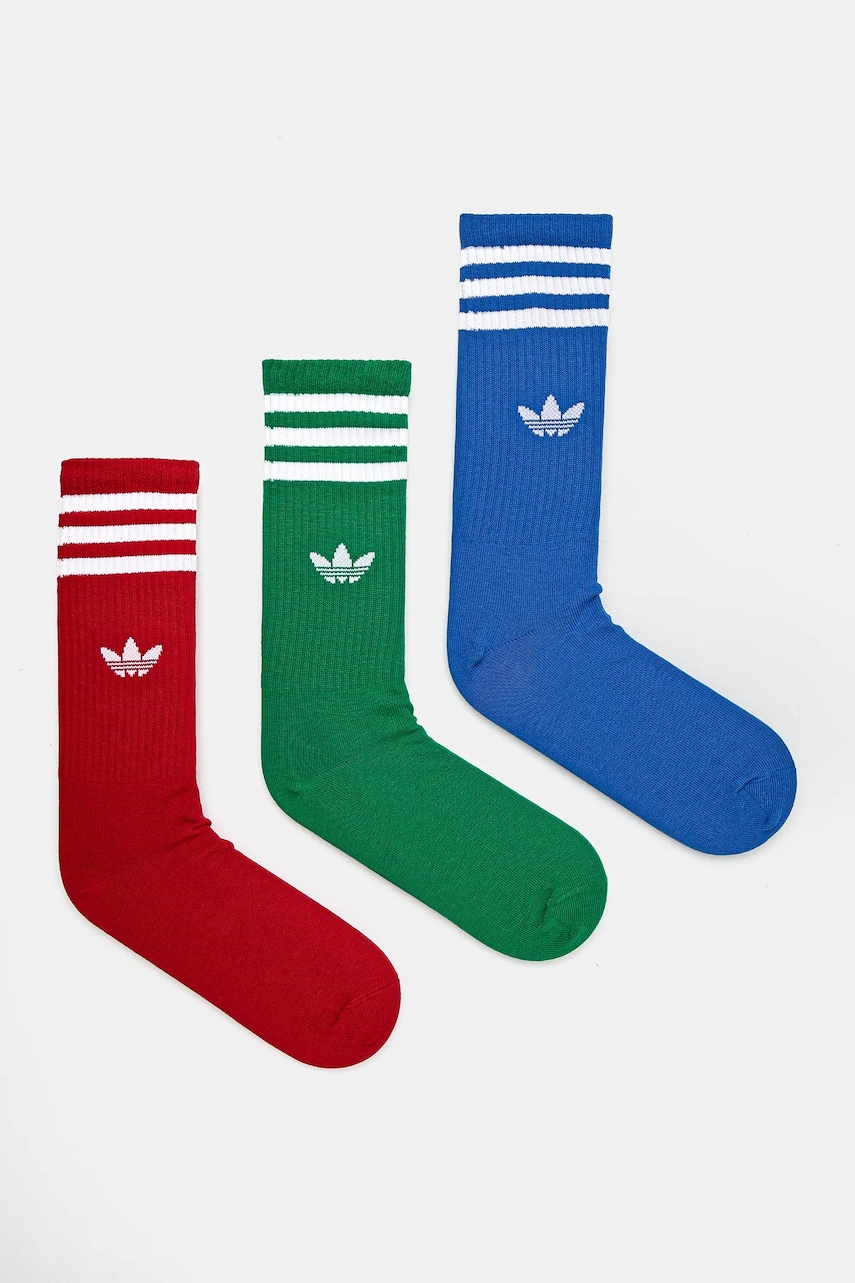 adidas Originals șosete 3-pack culoarea alb, JJ1985
