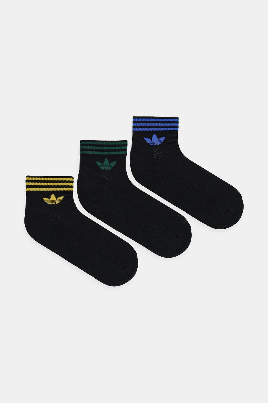 adidas Originals șosete 3-pack culoarea negru, JI9488 adidas Originals șosete 3-pack culoarea negru, JI9488