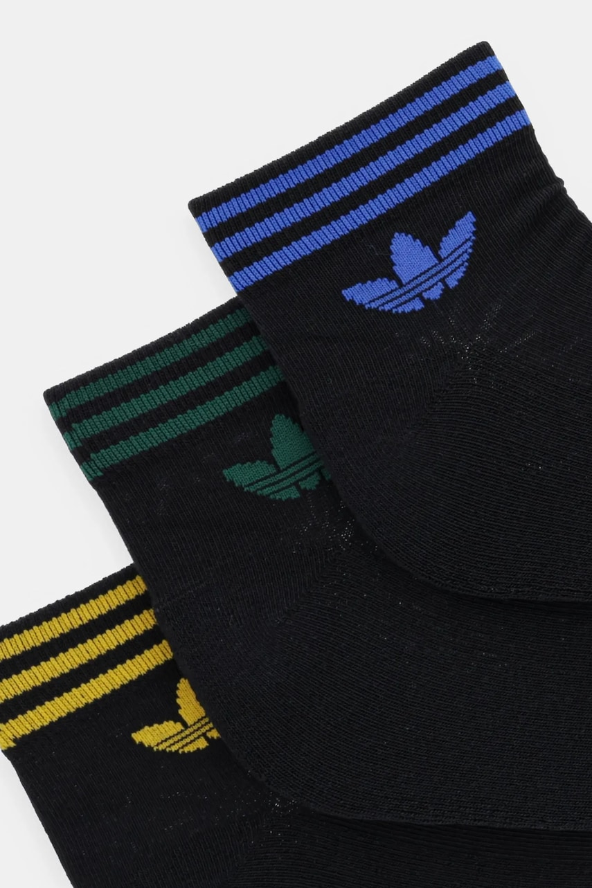 Носки adidas Originals 3 шт цвет чёрный JI9488 Носки adidas Originals 3 шт цвет чёрный JI9488