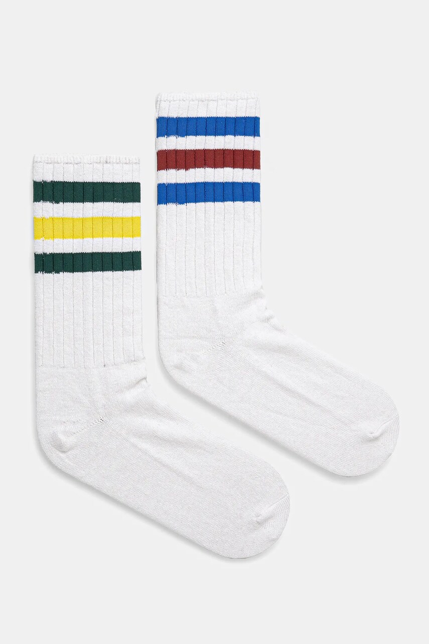 Levně Ponožky adidas Originals 2-pack bílá barva, JC8622