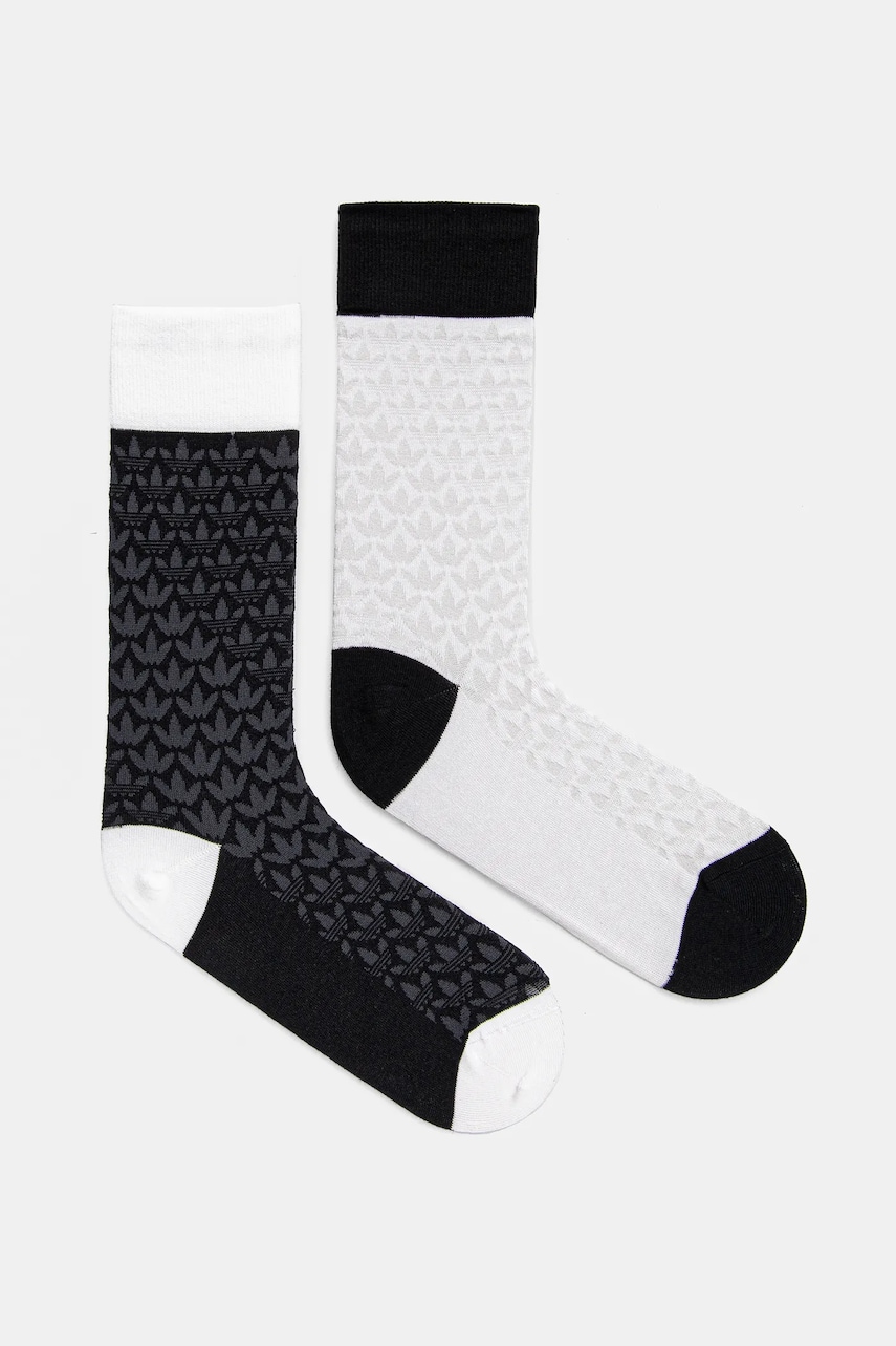 Levně Ponožky adidas Originals 2-pack černá barva, JC8631