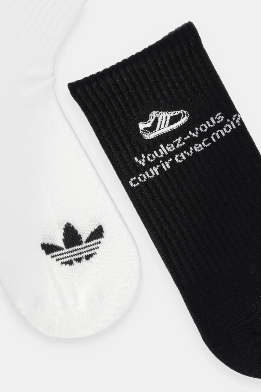 Носки adidas Originals 2 шт цвет чёрный JC8683 Носки adidas Originals 2 шт цвет чёрный JC8683