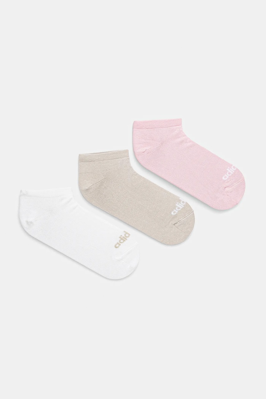 adidas șosete Essentials 3-pack culoarea alb, JG3699