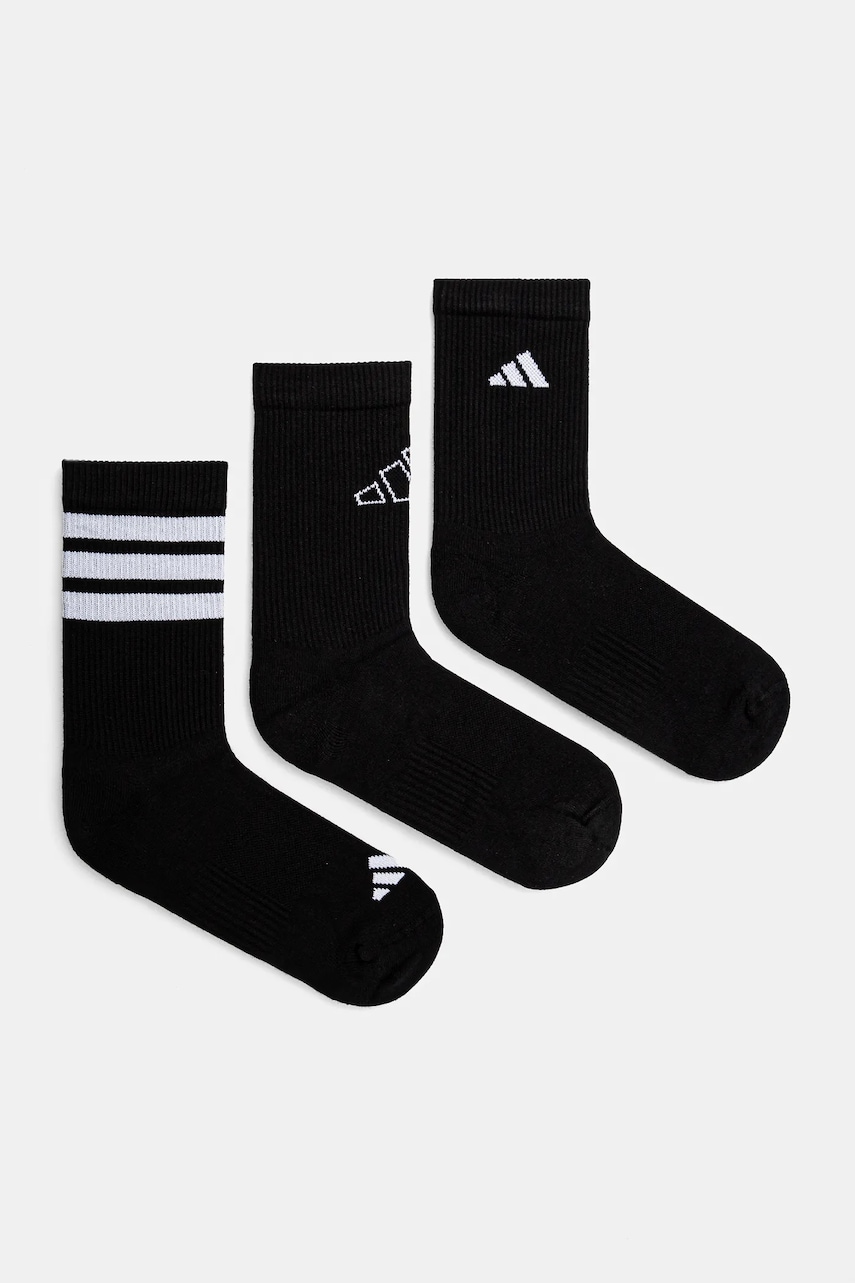 Levně Ponožky adidas 3-pack černá barva, JI6315